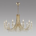 5063/10 CLASSIC ODL24 625 золото/прозрачный/металл/хрусталь Люстра E14 10х40W CAPEL — изображение 3