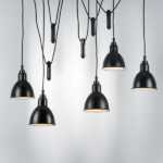 в наличии 761057 Люстра ACROBATA 5х40W E14 ЧЕРНЫЙ - купить в интернет-магазине Светильники Торг