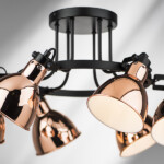 в наличии 761063 Люстра ACROBATA 6х40W E14 РОЗОВОЕ ЗОЛОТО - купить в интернет-магазине Светильники Торг