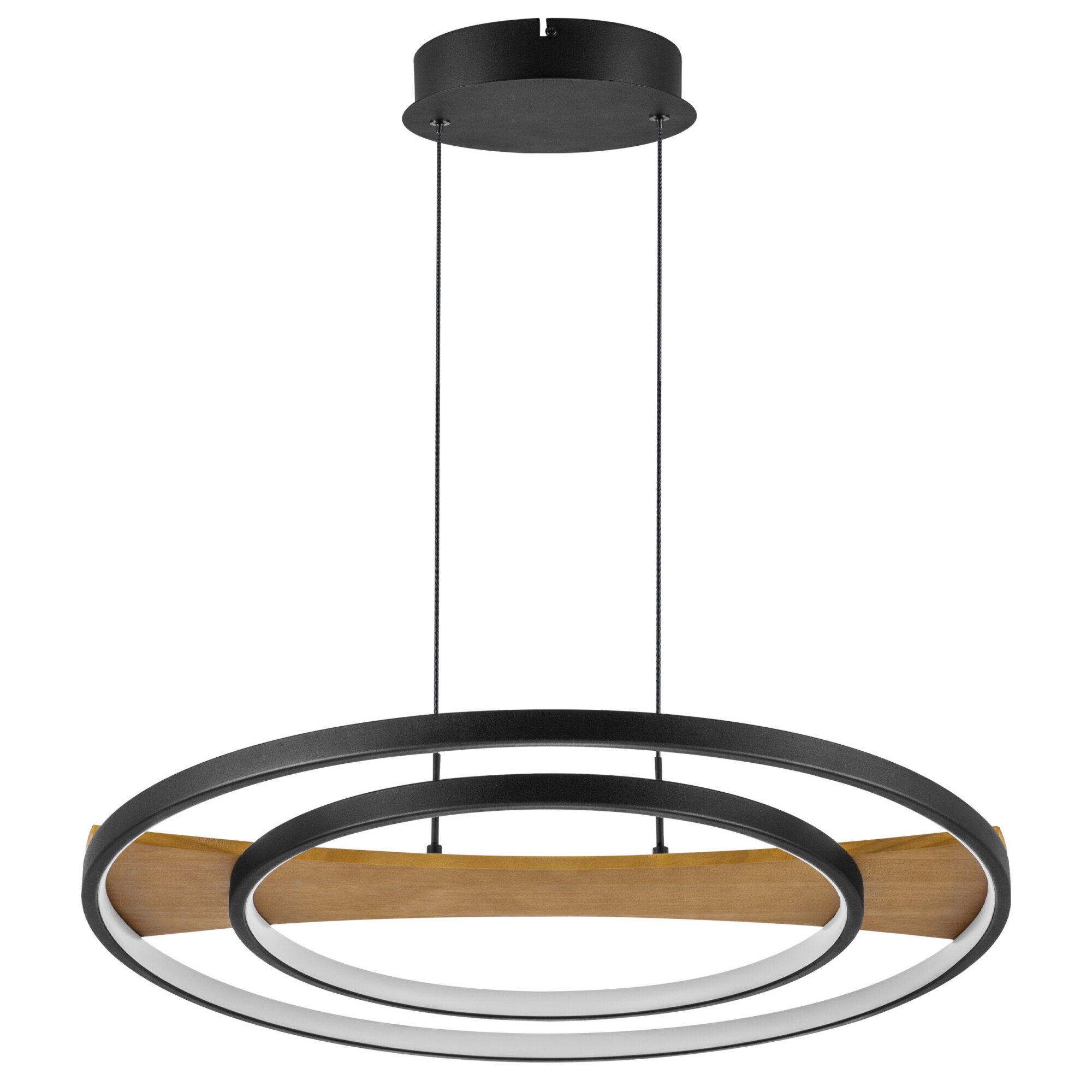 в наличии 723227 Люстра LODI LED 43W 3440LM ЕРНЫЙ/ДЕРЕВО 3000K - купить в интернет-магазине Светильники Торг