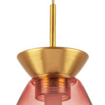 в наличии 805112 Люстра COLORE LED 1х4W 220LM ЗОЛОТО/РОЗОВЫЙ 3000K - купить в интернет-магазине Светильники Торг