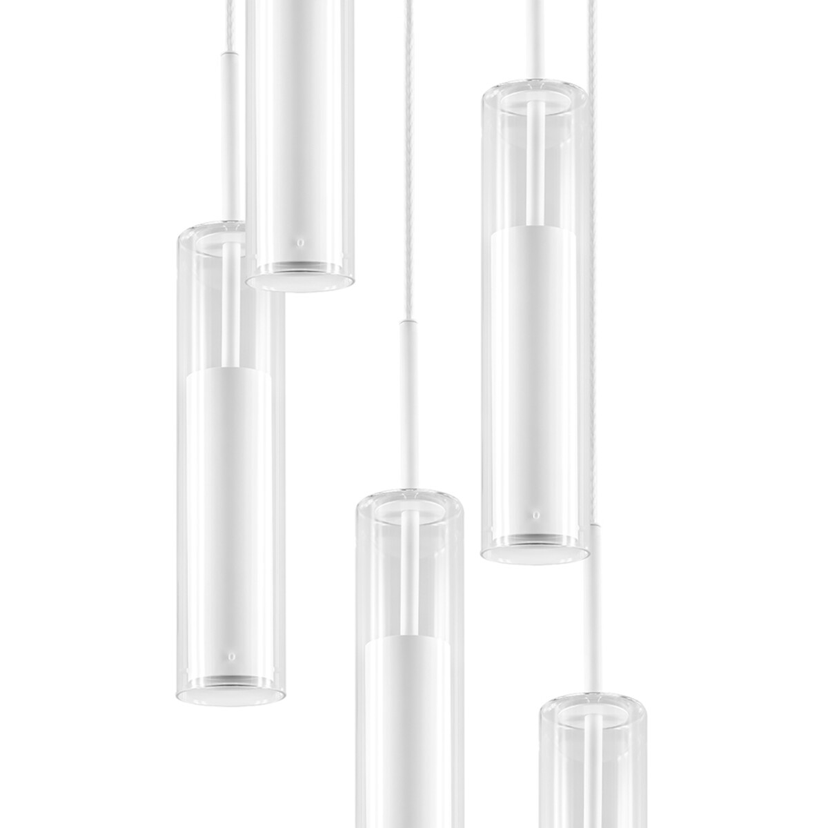 в наличии 756056 Люстра CILINO 5х40W GU10 БЕЛЫЙ МАТОВЫЙ - купить в интернет-магазине Светильники Торг