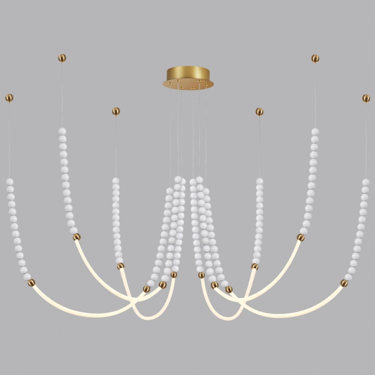 6639/70L HIGHTECH ODL24 225 металл/античная бронза/разноветн. бусы из акрила/акрил Люстра IP20 LED 70W 3500K 220V MONELLA — изображение 5