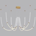 6639/70L HIGHTECH ODL24 225 металл/античная бронза/разноветн. бусы из акрила/акрил Люстра IP20 LED 70W 3500K 220V MONELLA — изображение 5