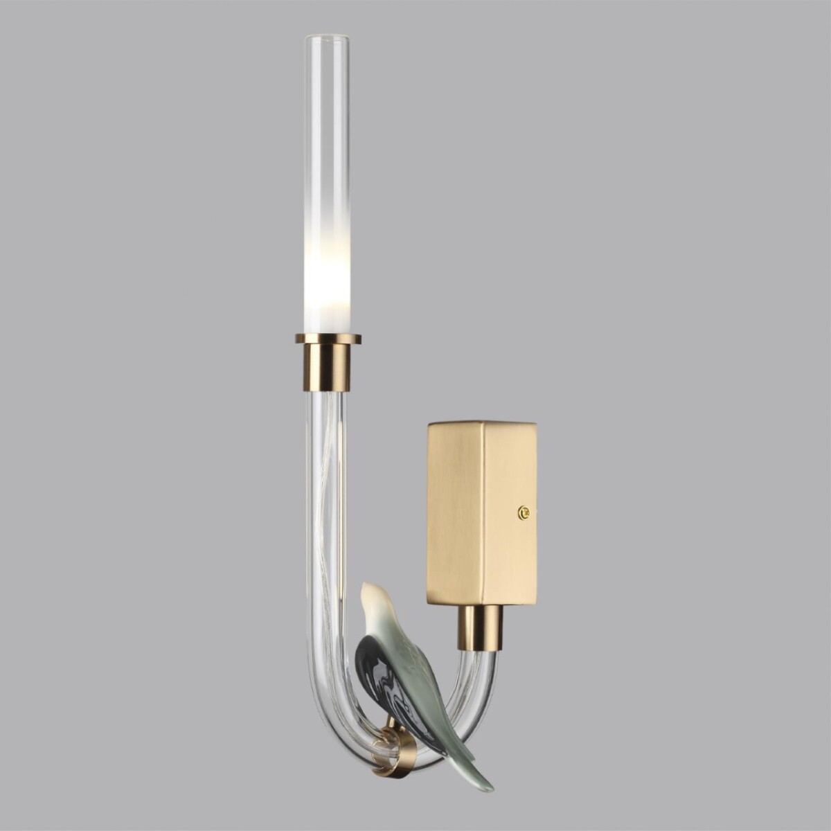 5431/2WL L-VISION ODL_EX24 093 золотой(под латунь)/белый градиент/беж./зеленый/ металл/стекло/керамика Бра (ЛЕВ.) LED 2W 4000K LARK — изображение 4