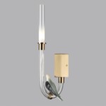 5431/2WL L-VISION ODL_EX24 093 золотой(под латунь)/белый градиент/беж./зеленый/ металл/стекло/керамика Бра (ЛЕВ.) LED 2W 4000K LARK — изображение 4