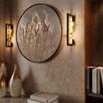 6691/7WL HIGHTECH ODL_EX24 057 Настенный светильник черный/бронза браширов./металл/акрил поворотный на 360° IP20 LED 8W 184Лм 3000K GEOS — изображение 2