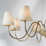 в наличии 758082 Люстра подв. DIAFANO 8х40W G9 ЗОЛОТО/БЕЛЫЙ - купить в интернет-магазине Светильники Торг