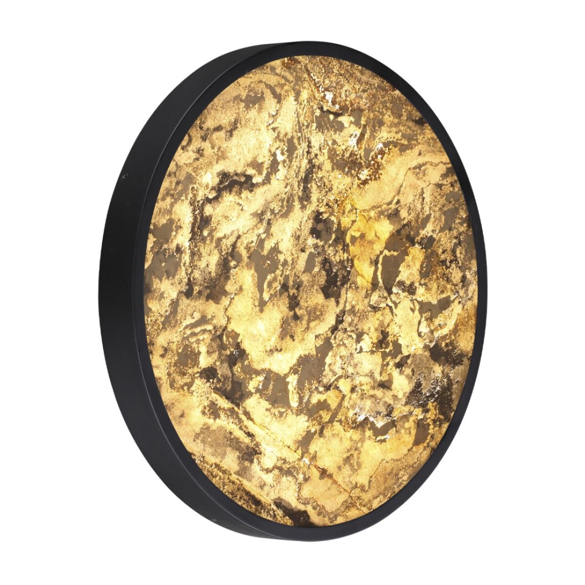 5064/40L L-VISION ODL24 205 черн./серо-беж./металл/натур.камень/акрил Настенный светильник с переключ.цветов.темпер. LED 40W 3000К/4000K/6000K BERGI — изображение 1