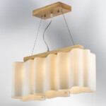 802135 Подвес NUBI LEGNO 3х40W E27 СВЕТЛОЕ ДЕРЕВО/БЕЛЫЙ — изображение 2