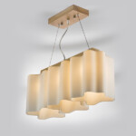 802135 Подвес NUBI LEGNO 3х40W E27 СВЕТЛОЕ ДЕРЕВО/БЕЛЫЙ — изображение 3