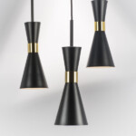 в наличии 816017 Люстра DUMO 1х40W E14 ЧЕРНЫЙ МАТОВЫЙ/ЗОЛОТО - купить в интернет-магазине Светильники Торг