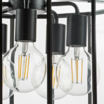 в наличии 798257 Люстра GENNI 5х40W E27 ЧЕРНЫЙ МАТОВЫЙ/ПРОЗРАЧНЫЙ - купить в интернет-магазине Светильники Торг