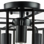 в наличии 798257 Люстра GENNI 5х40W E27 ЧЕРНЫЙ МАТОВЫЙ/ПРОЗРАЧНЫЙ - купить в интернет-магазине Светильники Торг