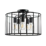 в наличии 798257 Люстра GENNI 5х40W E27 ЧЕРНЫЙ МАТОВЫЙ/ПРОЗРАЧНЫЙ - купить в интернет-магазине Светильники Торг