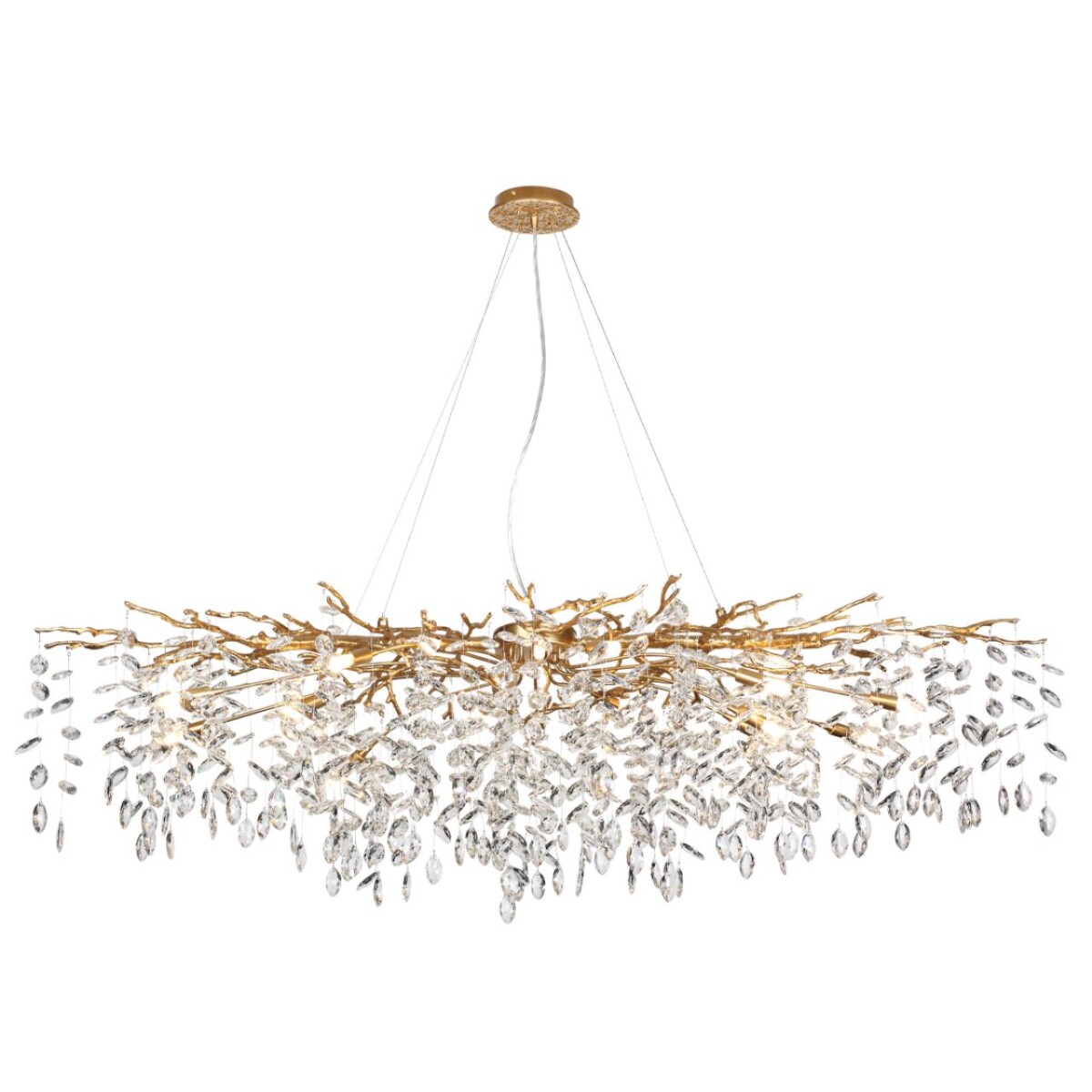 4969/16 HALL ODL24 613 античн.бронза/алюмин./хрусталь Люстра G9 16*40W DELICA — изображение 2