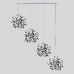 в наличии L4PL721134 Подвес четверной линейный EXTRA 4x3x5W(led) G9 (721134 - 4 + 572144 -1) ХРОМ - купить в интернет-магазине Светильники Торг