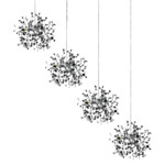 в наличии L4PL721134 Подвес четверной линейный EXTRA 4x3x5W(led) G9 (721134 - 4 + 572144 -1) ХРОМ - купить в интернет-магазине Светильники Торг