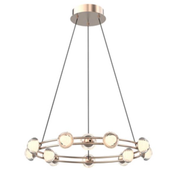 4382-12P, подвесная люстра, D550xH1880, 12xLEDx3.3W, 2800LM, 4000K, CRI>90, included