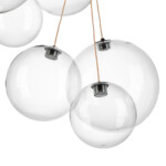 в наличии 801090 Люстра SFERETTA LED 9х1,35W 600LM КОФЕЙНЫЙ/ПРОЗРАЧНЫЙ 3000K - купить в интернет-магазине Светильники Торг