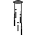 в наличии 756057 Люстра CILINO 5х40W GU10 ЧЕРНЫЙ - купить в интернет-магазине Светильники Торг