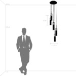 в наличии 756057 Люстра CILINO 5х40W GU10 ЧЕРНЫЙ - купить в интернет-магазине Светильники Торг