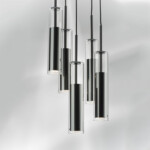 в наличии 756057 Люстра CILINO 5х40W GU10 ЧЕРНЫЙ - купить в интернет-магазине Светильники Торг