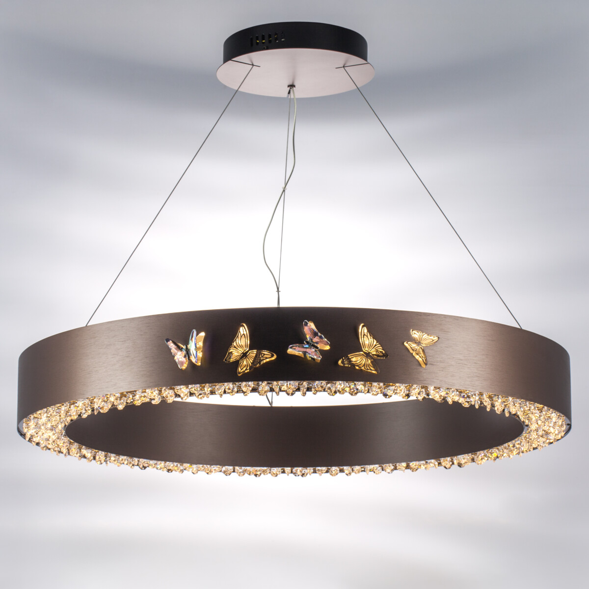 в наличии 701181 Люстра FARAONE 78W LED 7733LM БРОНЗА 3000K - купить в интернет-магазине Светильники Торг