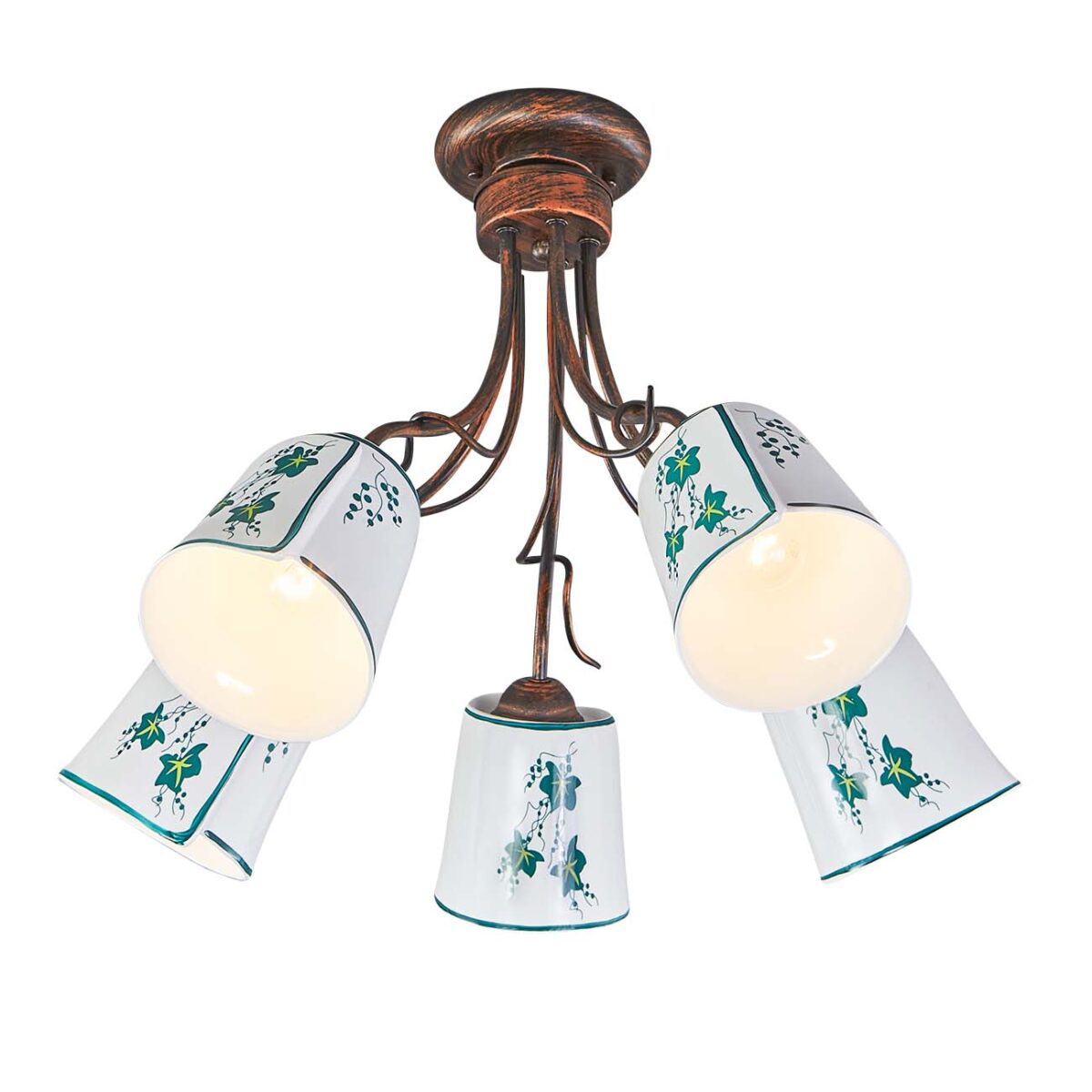 Escada Albero 168/5PL E14*40W Black brush gold — изображение 1