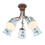 Escada Albero 168/5PL E14*40W Black brush gold