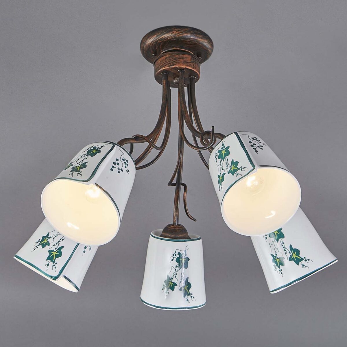 Escada Albero 168/5PL E14*40W Black brush gold — изображение 3