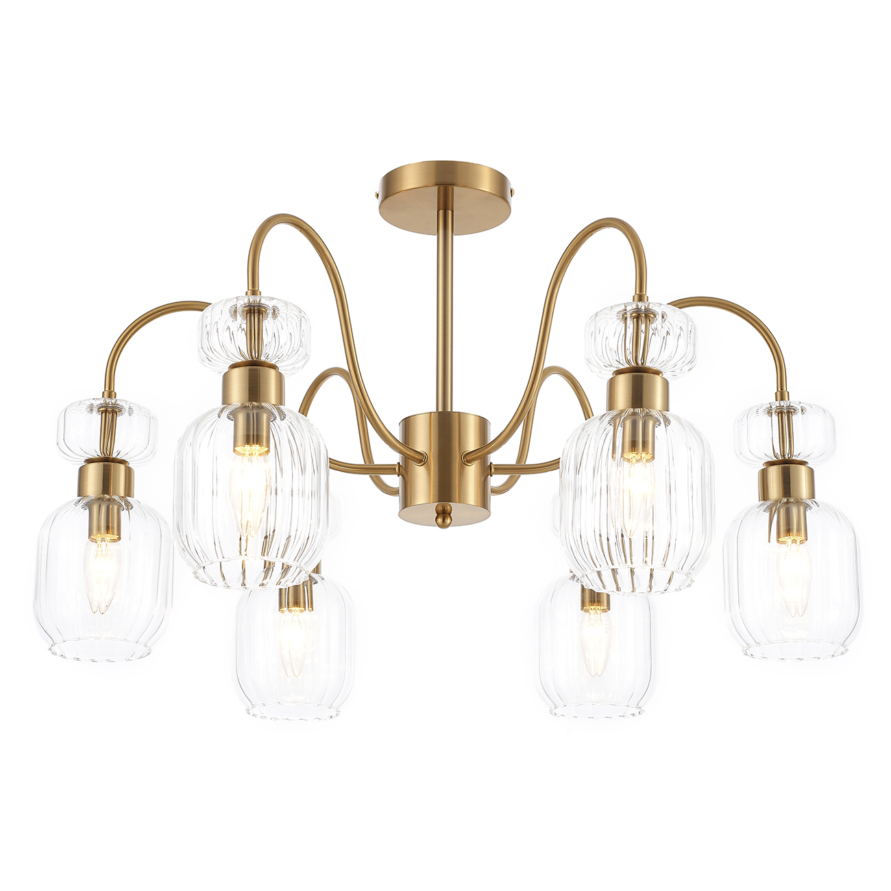 в наличии Escada 1141/6PL E14*60W Antigue copper/Clear - купить в интернет-магазине Светильники Торг