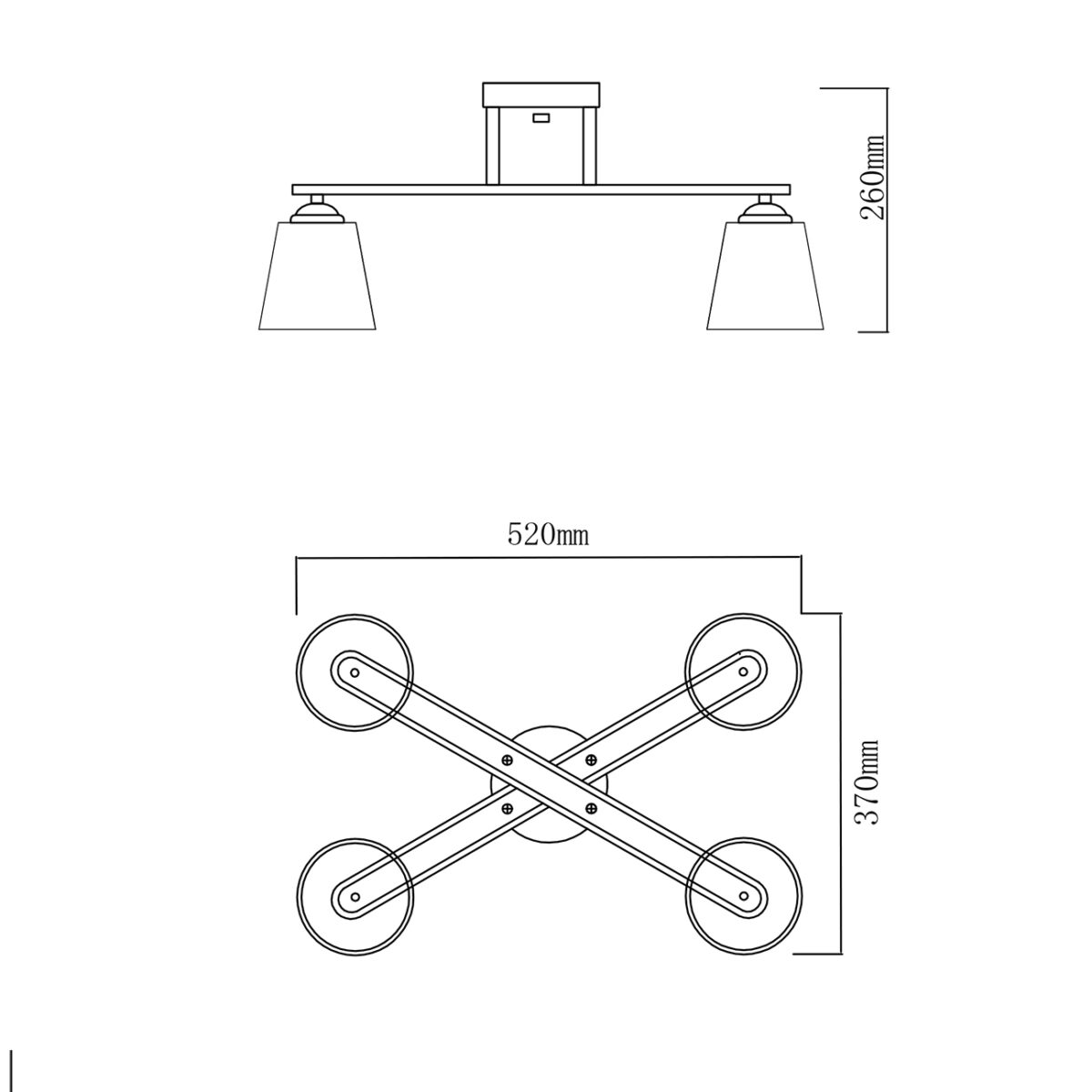 Escada 1101/4PL E27*60W Gold — изображение 6