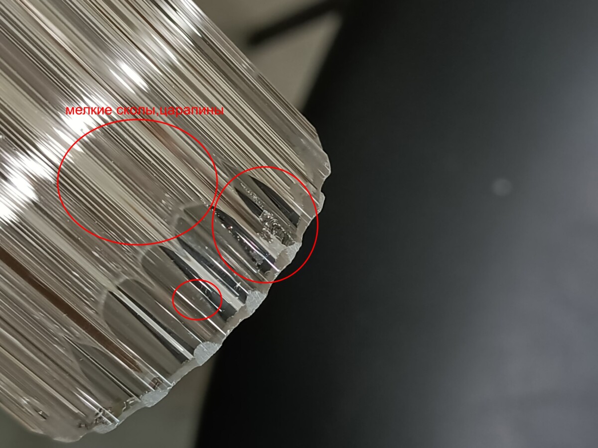 utsenka-SL6224.403.01 Светильник подвесной ST-Luce Черный/Прозрачный LED 1*8W 4000K БАМБУ — изображение 4