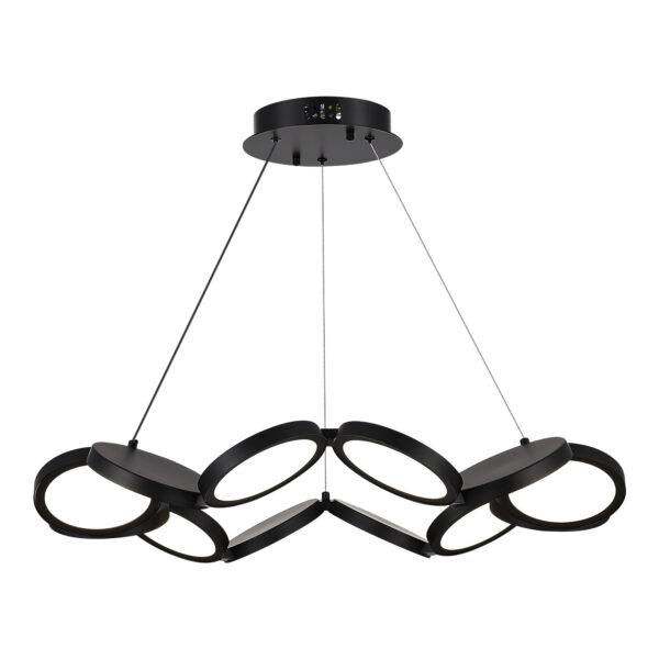 utsenka-SL6508.403.01 Светильник подвесной ST-Luce Черный/Белый LED 1*60W 4000K РИО