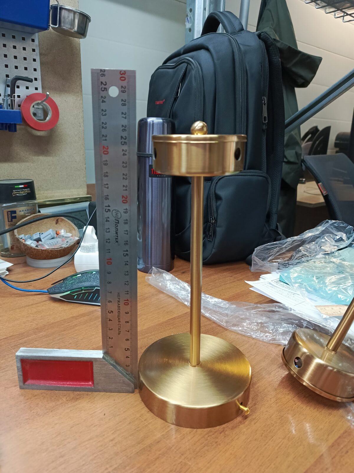 utsenka-SLE155302-06 Светильник потолочный Античная медь/Янтарный E14 6*60W ГЕНТОРЕ — изображение 4