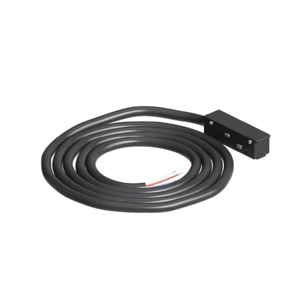 A740206N коннектор для ввода питания для шинопровода (трека) LINEA и OPTIMA, 2м черный