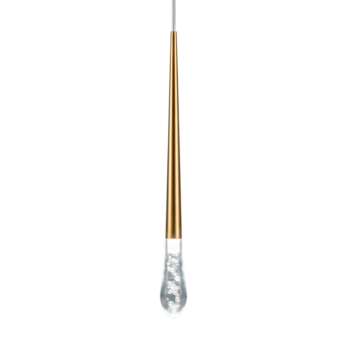 807003-4 Подвес PUNTO MINI с декоративной насадкой (капля) (807003+807000-4) LED 4W 282LM 24G ЛАТУНЬ 3CCT 3000/4000/6000K — изображение 2