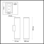 3833/2WB HIGHTECH ODL20 445 золотистый/металл Настенный светильник E27, LED max 7W 220V DARIO — изображение 2
