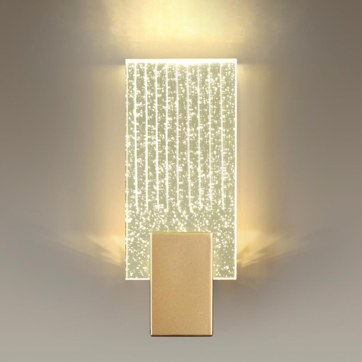 4362/5WL HIGHTECH ODL23 433 матовое золото/металл/стекло Настенный св-к IP20 LED 5W 218Лм 3000K RICCI — изображение 3