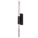 5459/5WL L-VISION ODL_EX26 041 черный глянцевый/прозрачн./металл/стекло Настенный светильник LED 5W (2*2.5W) 3000K 207Лм KOLOS — изображение 4