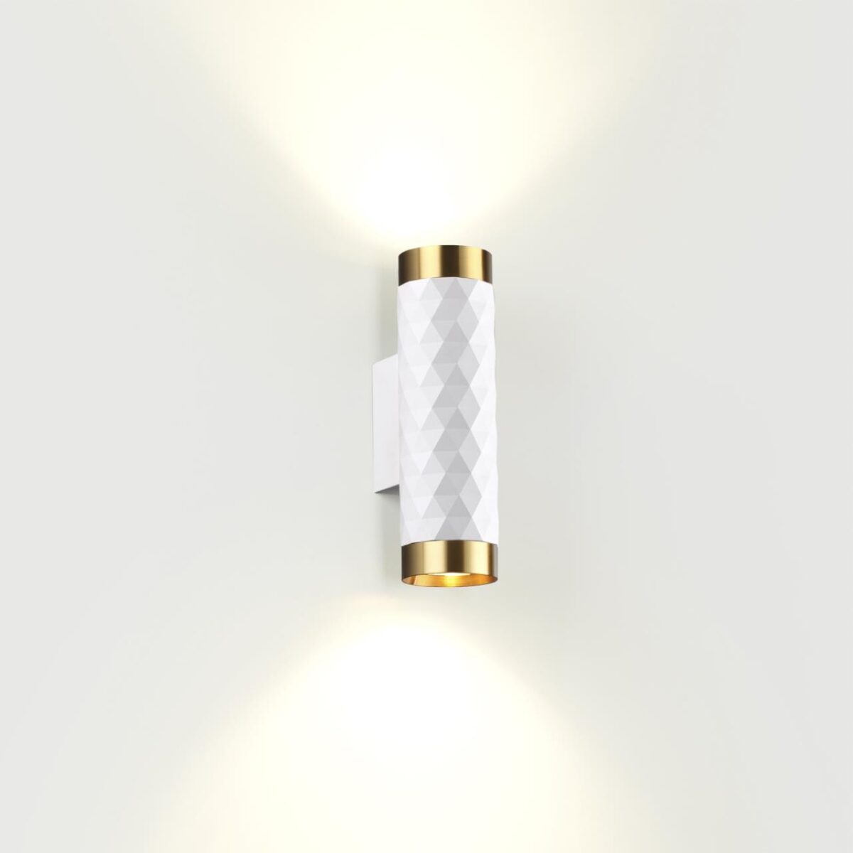 4286/2W HIGHTECH ODL22 000 белый/золотистый/металл Настенный светильник IP20 LED GU10 max 2*10W AD ASTRUM — изображение 4