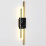 4361/10WL MIDCENT ODL23 175 черный мрамор/золотистый металл Настенный св-к IP20 LED 10W 3000K 625Лм MARMI — изображение 3