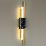 4361/10WL MIDCENT ODL23 175 черный мрамор/золотистый металл Настенный св-к IP20 LED 10W 3000K 625Лм MARMI — изображение 4
