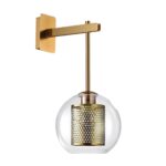 4939/1W PENDANT ODL22 000 античн.бронза/металл/прозрачный/стекло Бра E27 1*40W CLOCKY