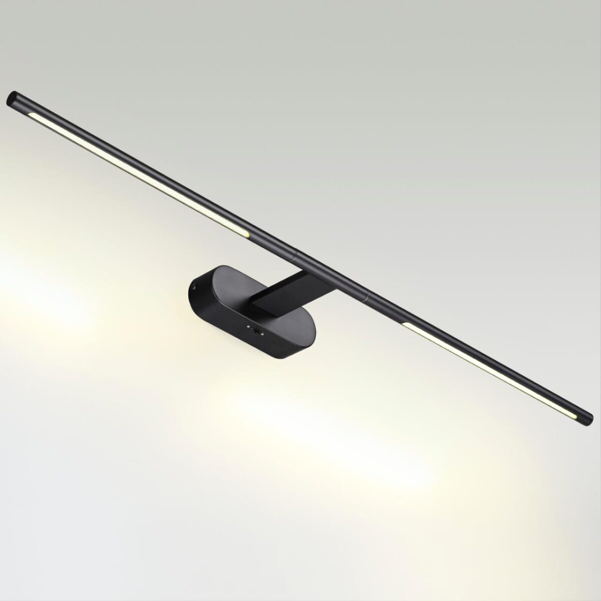 6634/9WL HIGHTECH ODL24 483 металл/черный/акрил Настенный светильник IP20 LED 8W 3000K/3800K/5100K (перекл ч/з тумблер) 220V ALEDO — изображение 2