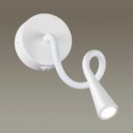 4255/3WL HIGHTECH ODL21 475 белый/металл Настен.светильник выкл на базе IP20 LED 3W 270Лм 3000K ODDS — изображение 4