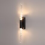 5459/5WL L-VISION ODL_EX26 041 черный глянцевый/прозрачн./металл/стекло Настенный светильник LED 5W (2*2.5W) 3000K 207Лм KOLOS — изображение 5