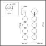 5084/17WL L-VISION ODL25 561 хром/прозрачный/металл/акрил Бра LED 17W 4000K 850Лм JEMSTONE — изображение 2
