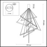 3860/96B L-VISION ODL20 309 черный/металл Подвесной светильник LED 3000K 96W 220V COMETA — изображение 2